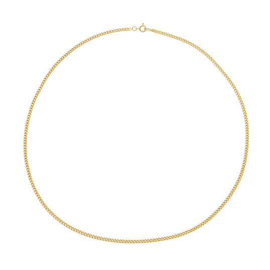 Chaîne en or jaune, maille gourmette Chaîne en or jaune, maille gourmette
