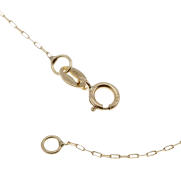 Collier en or jaune et coccinelle laque