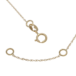 Collier en or jaune et oxyde de zirconium
