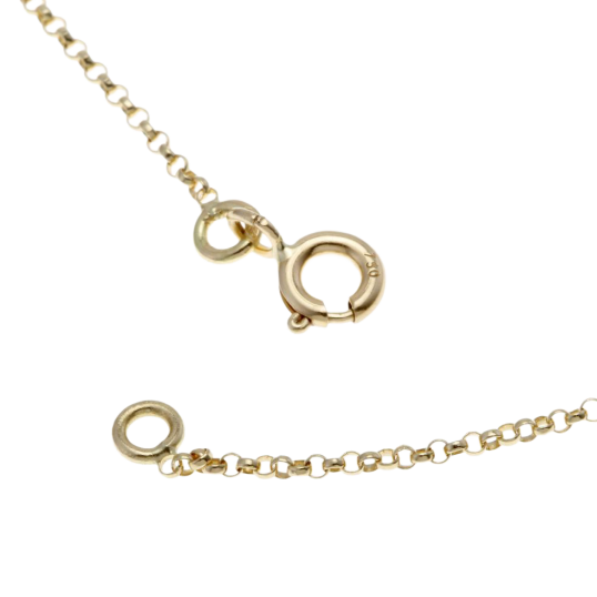 Chaîne en or jaune, maille jaseron