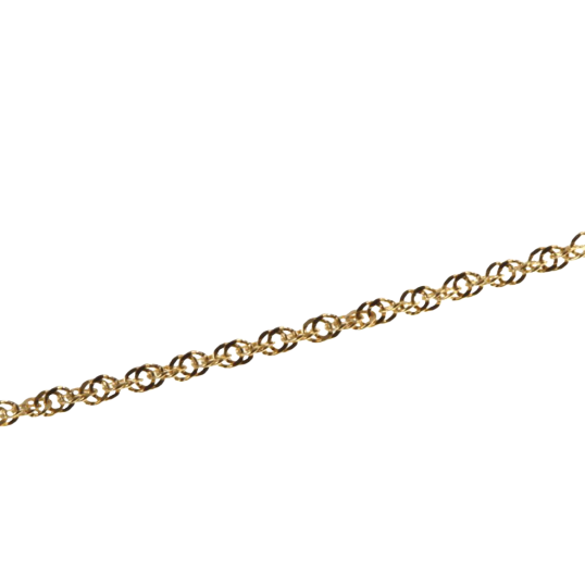 Chaîne en or jaune, maille fantaisie