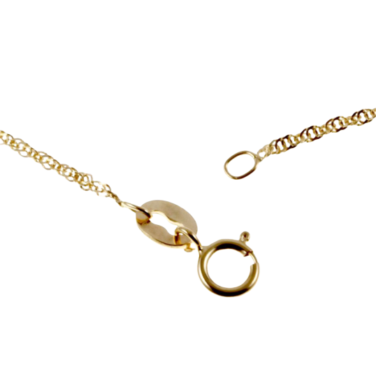 Chaîne en or jaune, maille fantaisie