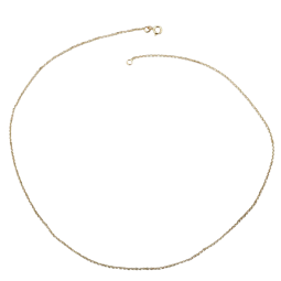 Collier en or jaune et rhodié, maille jaseron diamantée