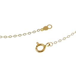 Collier en or jaune et oxydes de zirconium,coeur