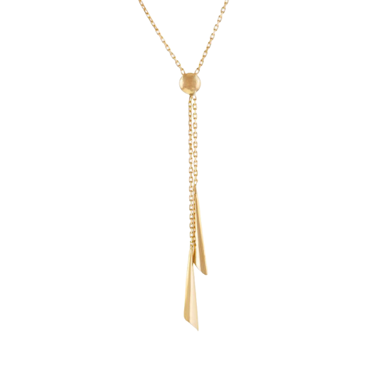 Collier en or jaune, pampilles