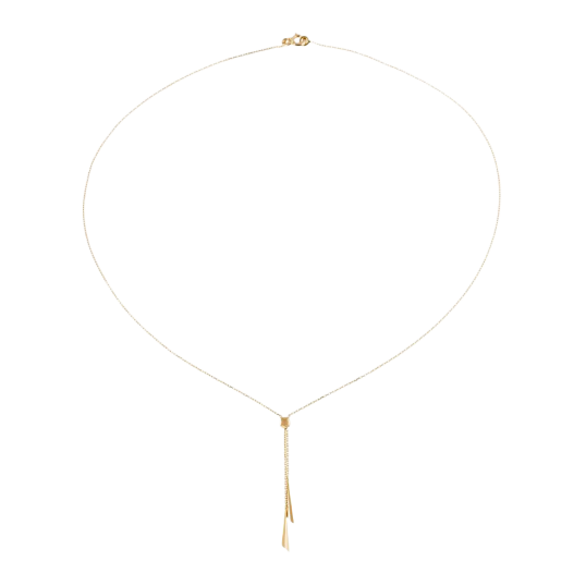 Collier en or jaune, pampilles