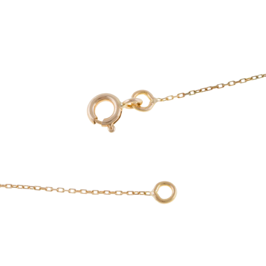 Collier en or jaune, pampilles