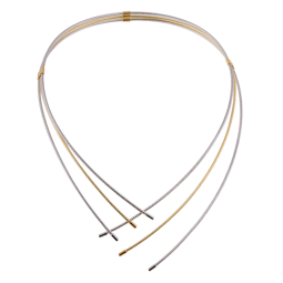 Collier en deux ors et titane