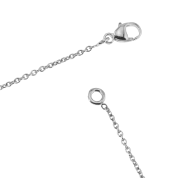 Collier en or gris  rubis, maman et enfant