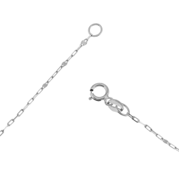 Chaîne en or gris maille fantaisie