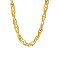 Collier en or jaune, maille fantaisie