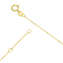 Collier en or jaune, coeur ajouré, oxyde de zirconium