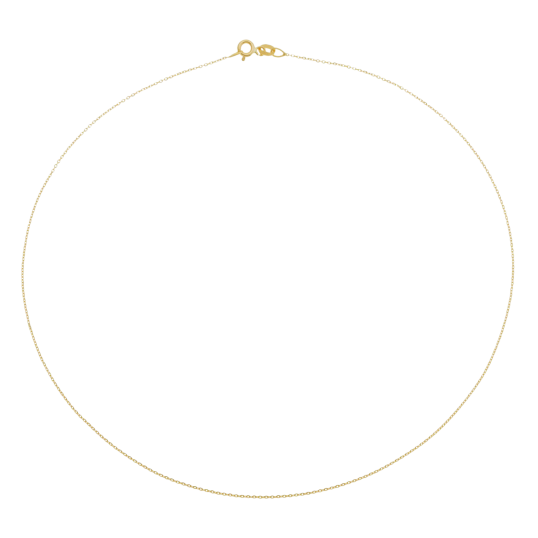 Chaîne en or jaune, maille forçat