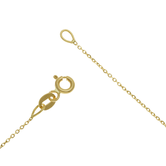 Chaîne en or jaune, maille forçat