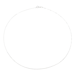 Collier en or gris, maille marine