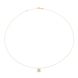 Collier en or jaune rhodié et diamants