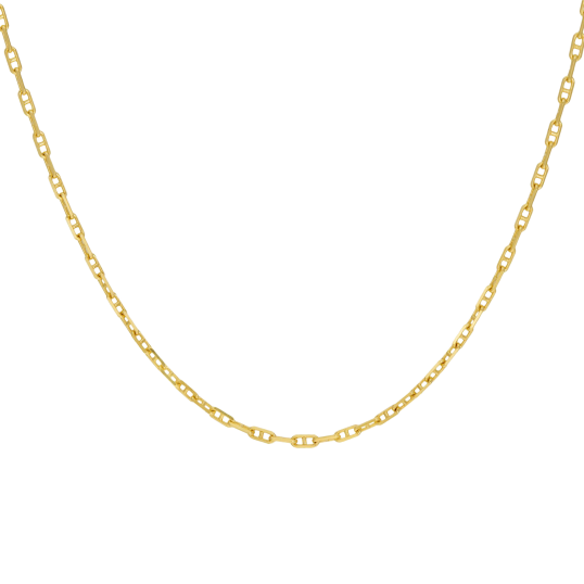 Chaîne en or jaune, maille marine