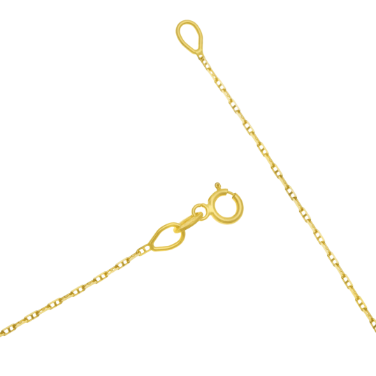 Chaîne en or jaune, maille marine