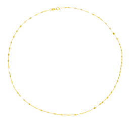 Collier en or jaune, maille fantaisie