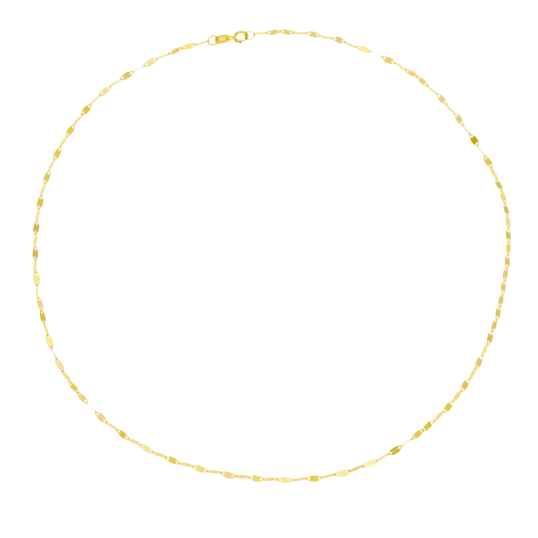 Collier en or jaune, maille fantaisie