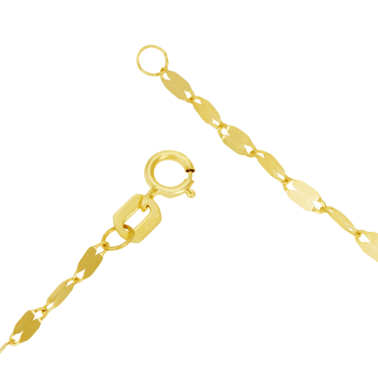 Collier en or jaune, maille fantaisie