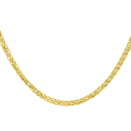 Collier or jaune maille palmier Collier or jaune maille palmier