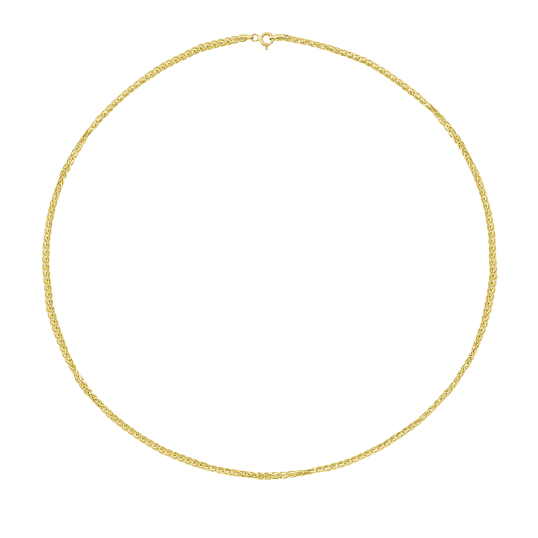 Collier or jaune maille palmier Collier or jaune maille palmier