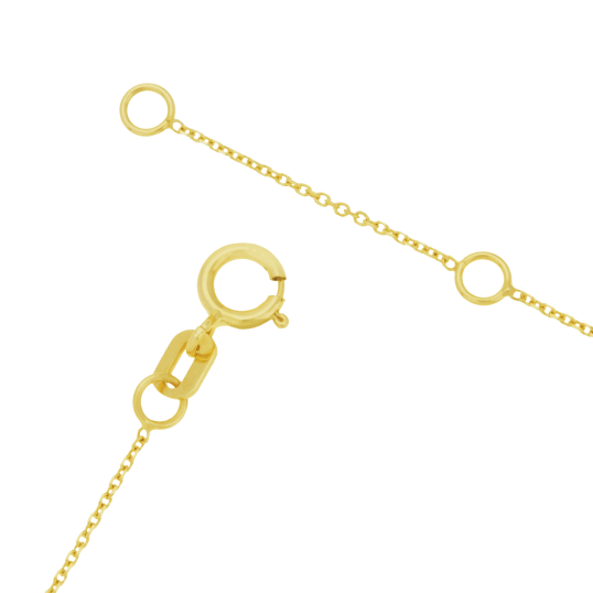 Collier en or jaune et grenat