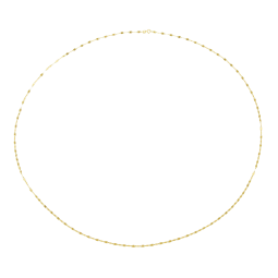 Collier sautoir en or jaune, maille fantaisie