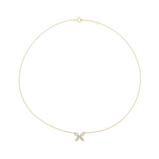 Collier en or jaune et rhodié, diamants Collier en or jaune et rhodié, diamants