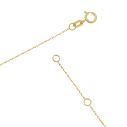 Collier or jaune, oxyde de zirconium
