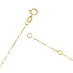 Collier en or jaune, motif infini je t'aime