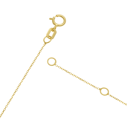 Collier en or jaune, motif infini je t'aime Collier en or jaune, motif infini je t'aime