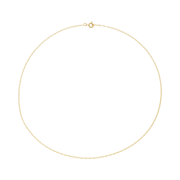 Chaîne en or jaune, maille marine forçat 1.5 mm