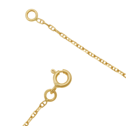 Chaîne en or jaune, maille marine forçat 1.5 mm