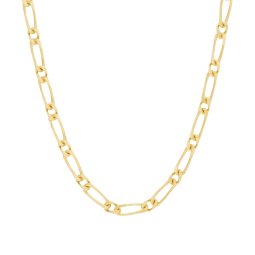 Collier en or jaune, maille cheval alternée 1X1