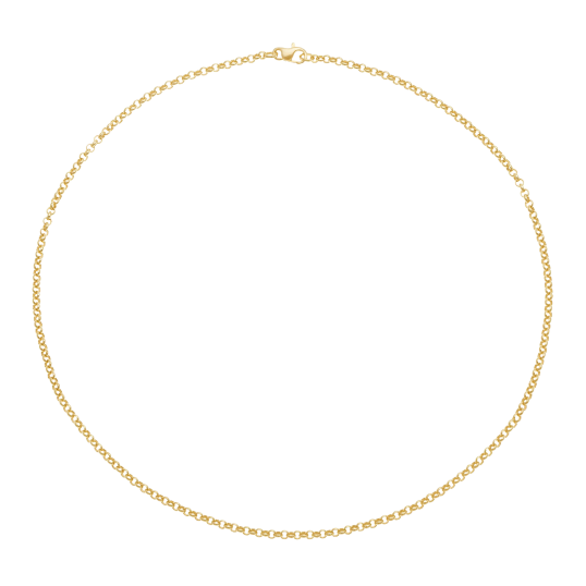 Chaîne en or jaune, maille jaseron