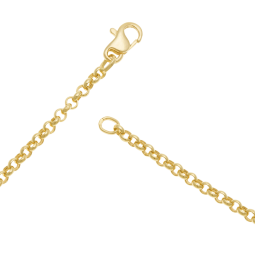 Chaîne en or jaune, maille jaseron