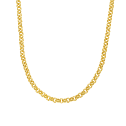 Collier en or jaune, maille jaseron