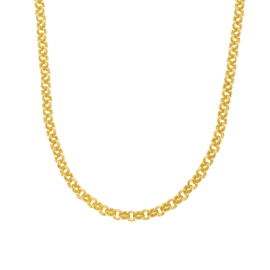 Collier en or jaune, maille jaseron