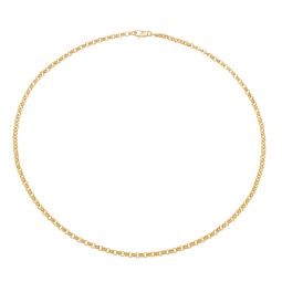 Collier en or jaune, maille jaseron