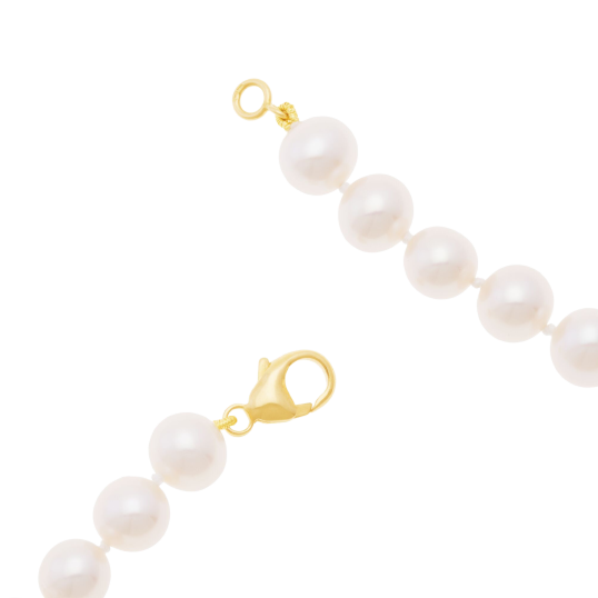 Collier en or jaune et perle de culture d'eau douce 6.5/7mm