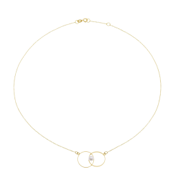Collier en or jaune et perle de culture