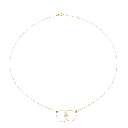 Collier en or jaune et perle de culture