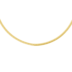 Collier en or jaune, maille anglaise