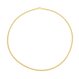 Collier en or jaune, maille anglaise