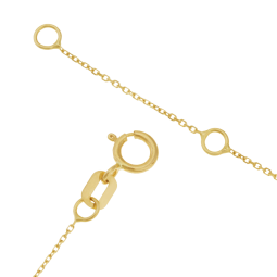 Collier en or jaune, quatre éléments