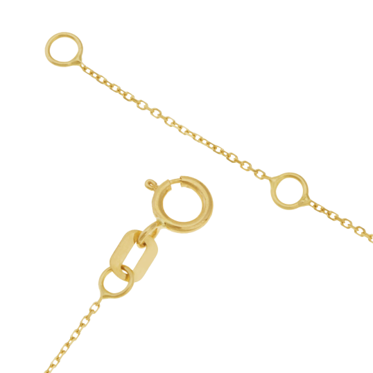Collier en or jaune, quatre éléments