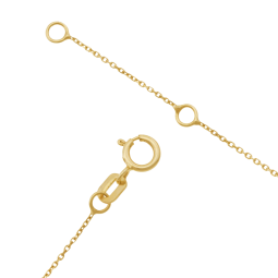 Collier en or jaune, coeurs