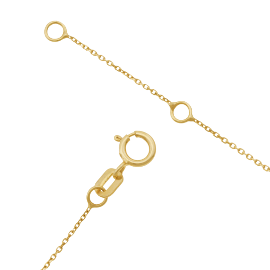 Collier en or jaune, coeurs Collier en or jaune, coeurs